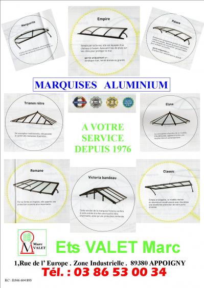 Marquises aluminium